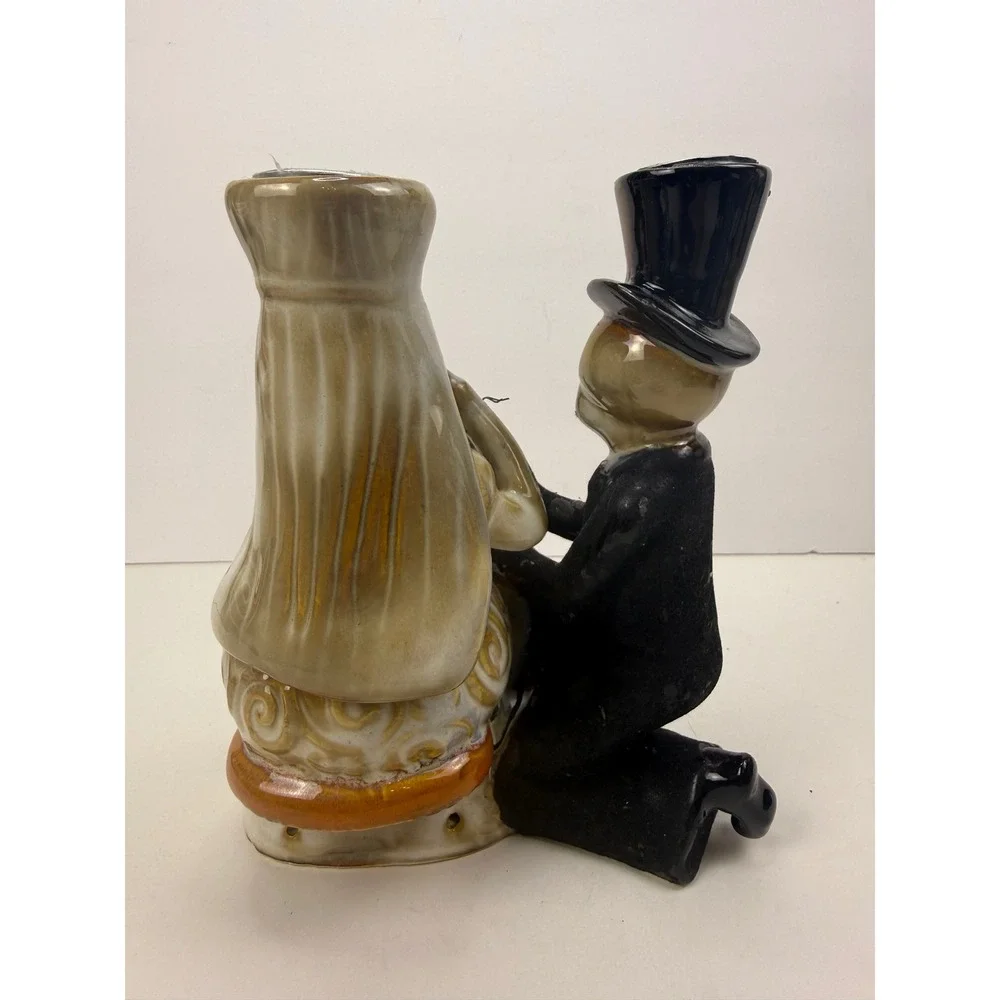 Yankee Candle Boney Bunch 2011 After Party Skeleton Couple taper candle holders